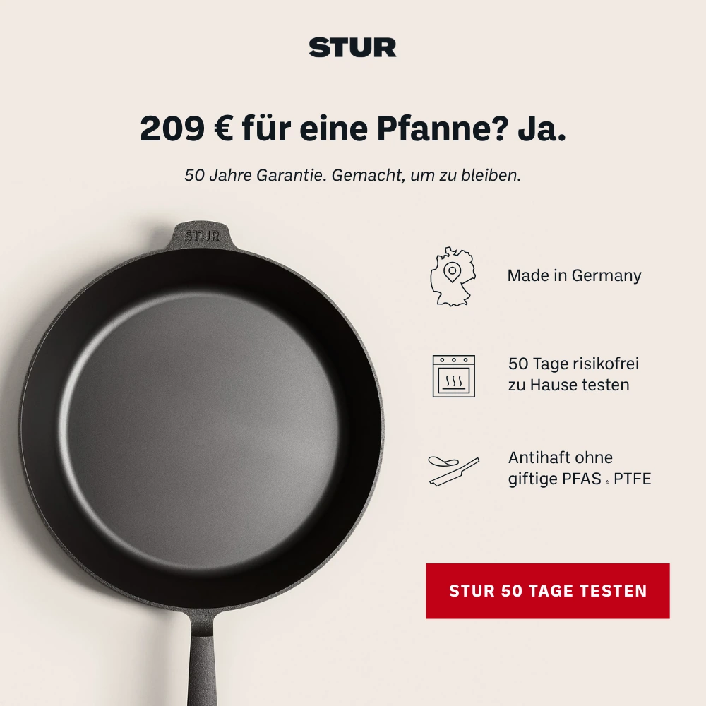 STUR Anzeige zu Preis, Garantie und Herstellung